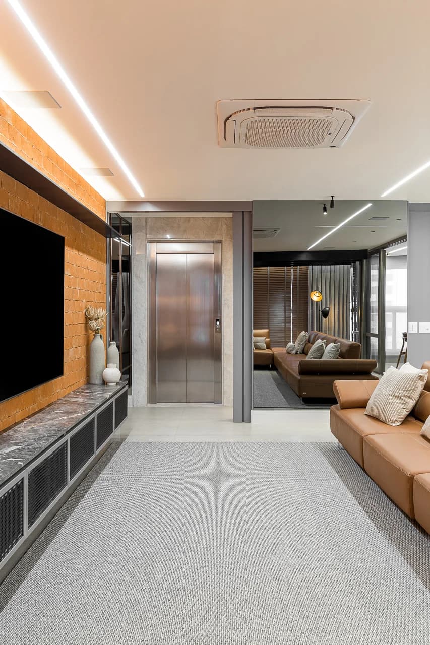 Apartamento AR — projeto residencial com pedras naturais, imagem 12 de 57