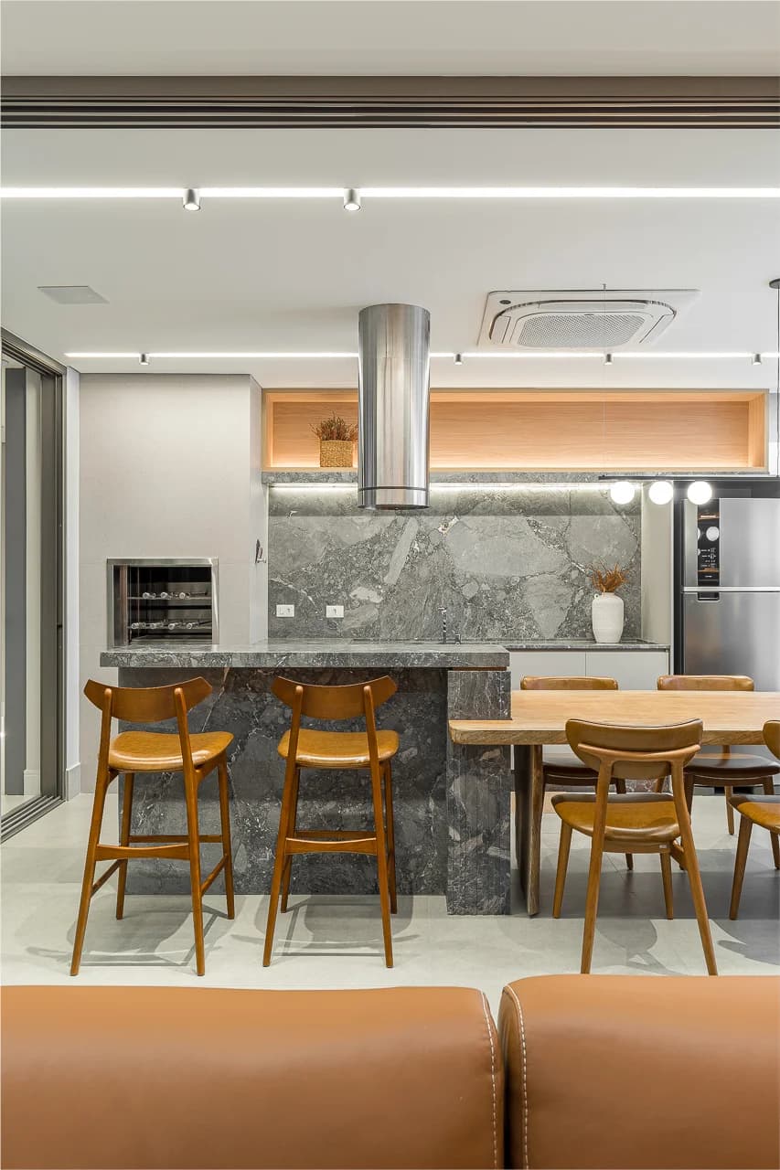 Apartamento AR — projeto residencial com pedras naturais, imagem 13 de 57