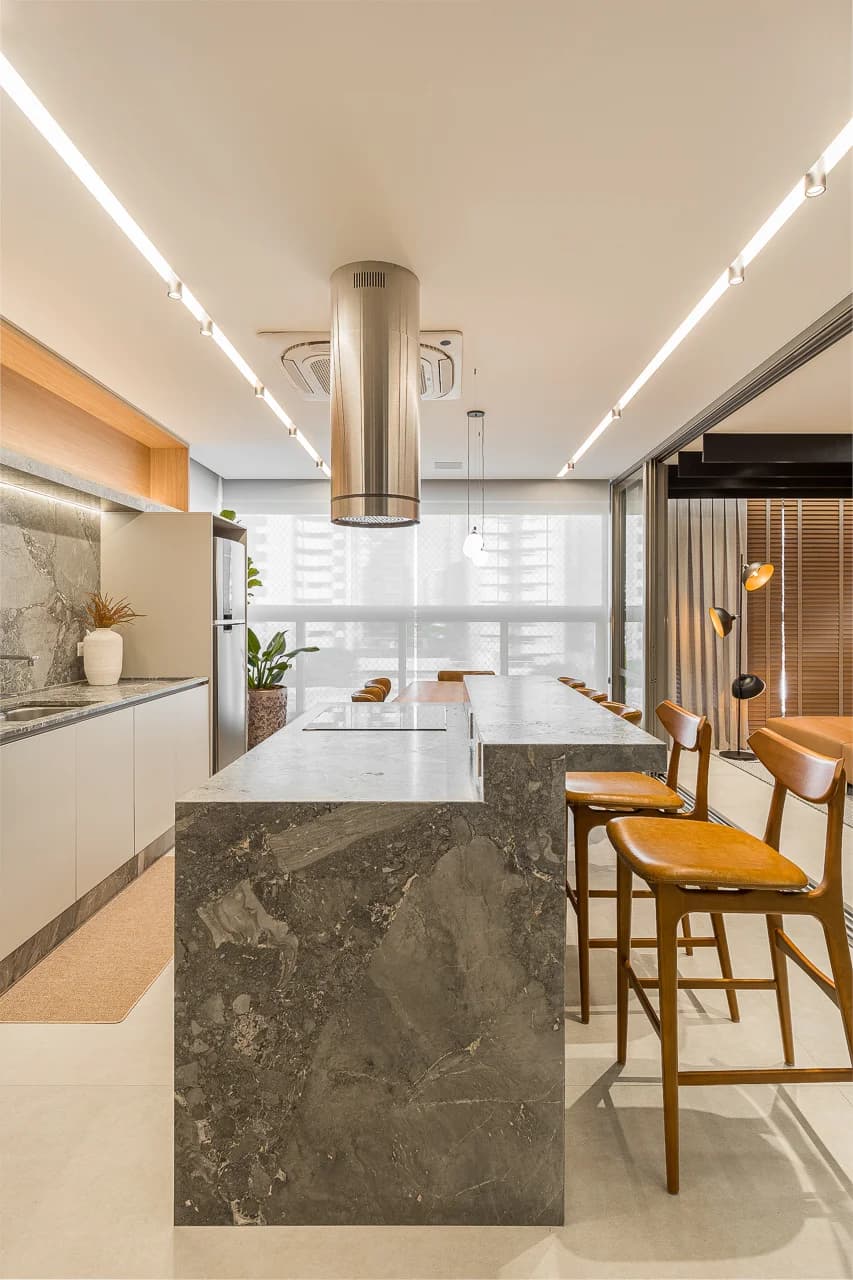 Apartamento AR — projeto residencial com pedras naturais, imagem 22 de 57