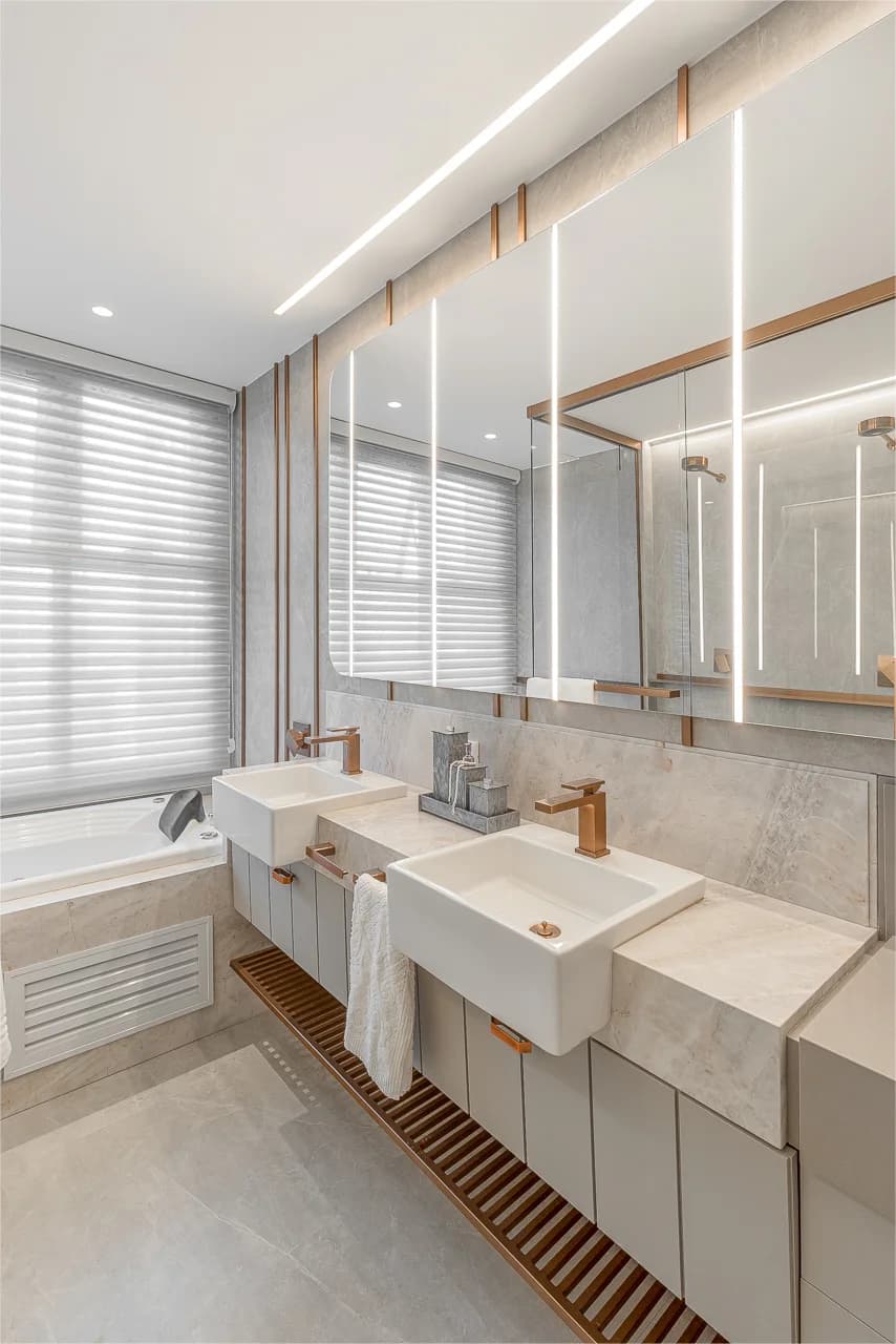 Apartamento AR — projeto residencial com pedras naturais, imagem 47 de 57