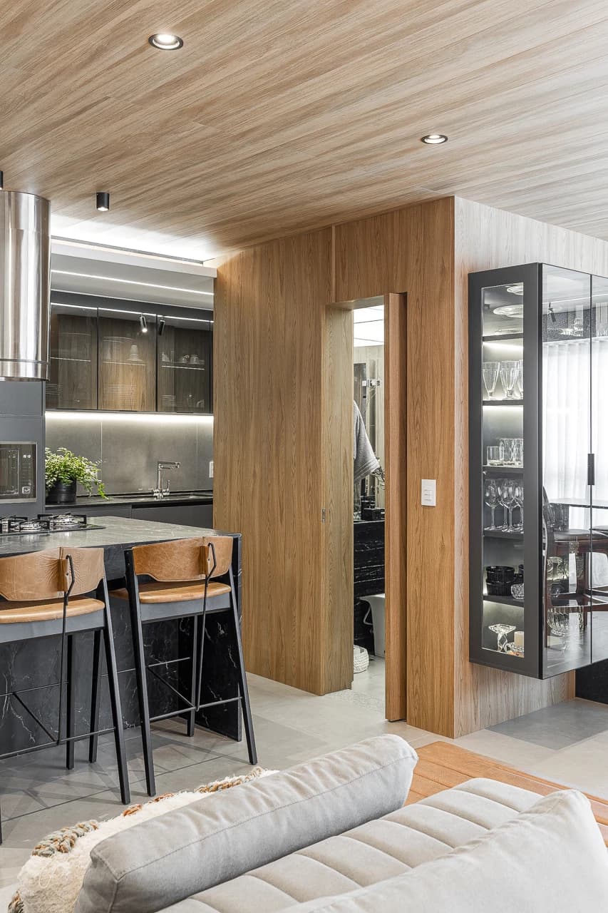 Apartamento RB — interior com Nero Michelangelo e Cristal de Quartzo, imagem 33 de 34