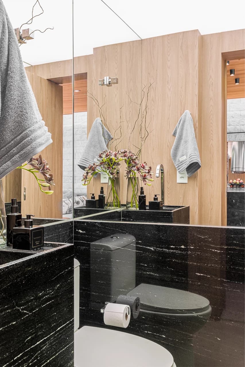 Apartamento RB — interior com Nero Michelangelo e Cristal de Quartzo, imagem 34 de 34