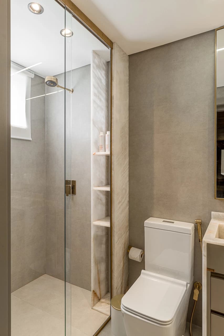 Apartamento RB — interior com Nero Michelangelo e Cristal de Quartzo, imagem 1 de 34