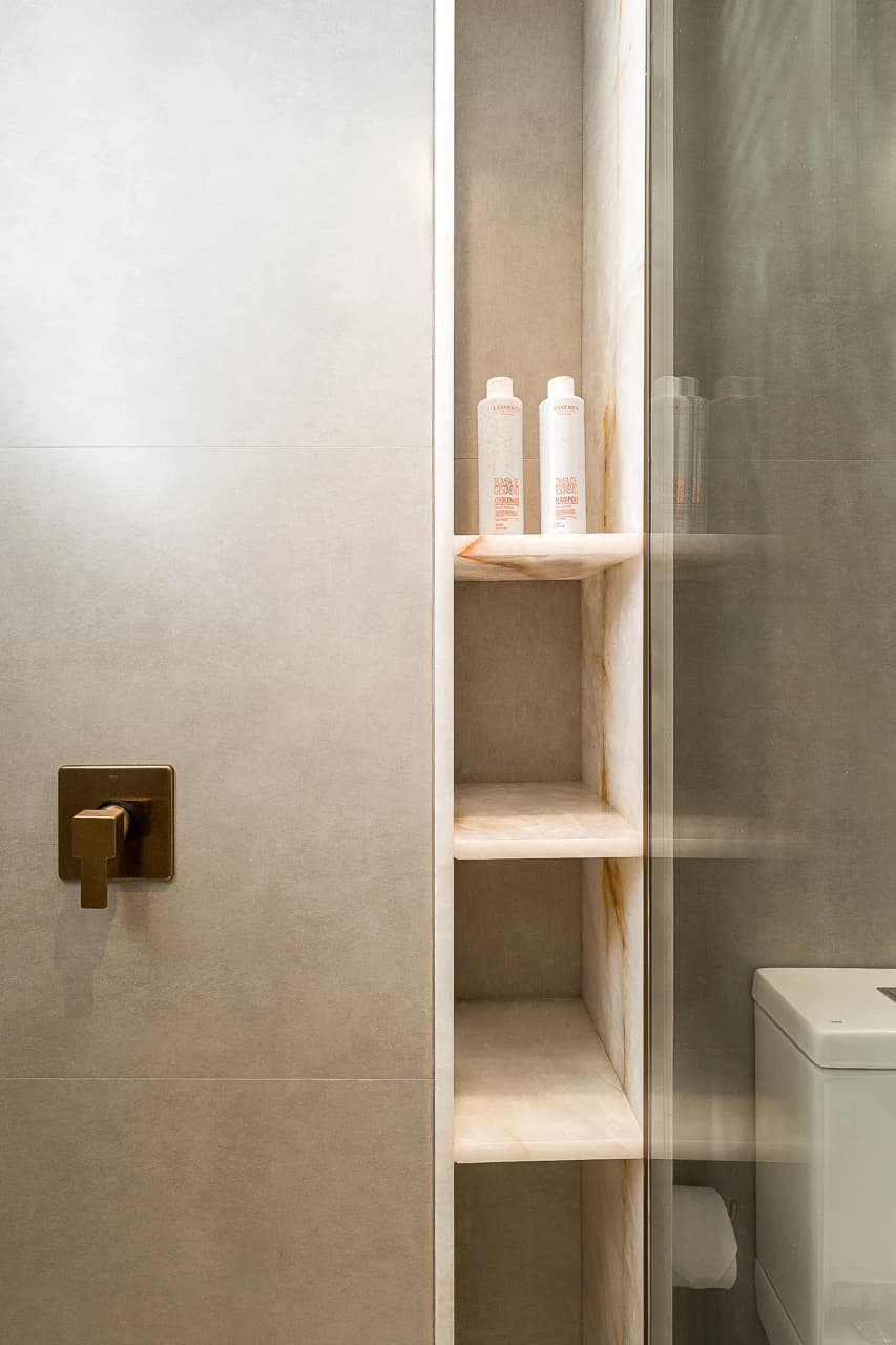 Apartamento RB — interior com Nero Michelangelo e Cristal de Quartzo, imagem 6 de 34