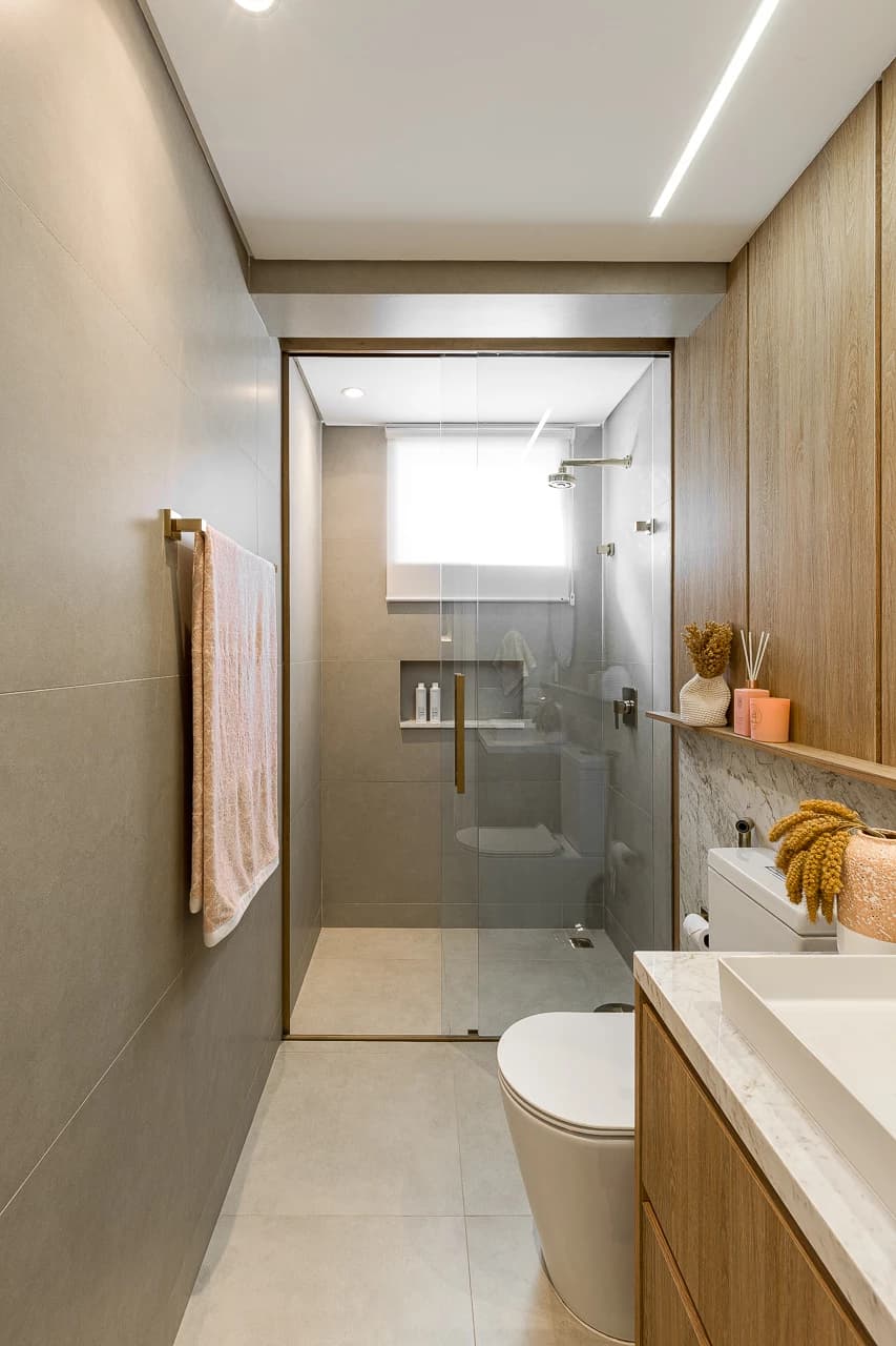 Apartamento RB — interior com Nero Michelangelo e Cristal de Quartzo, imagem 7 de 34