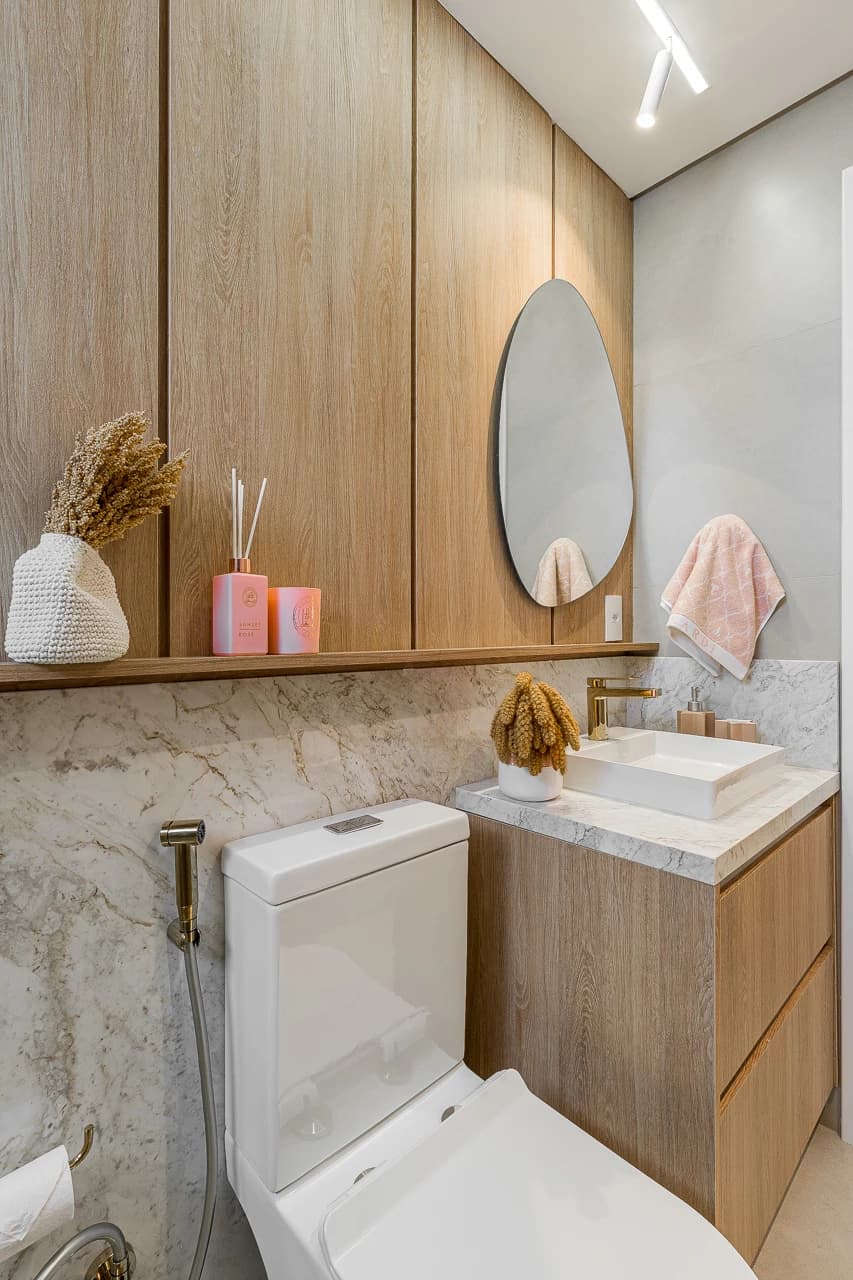 Apartamento RB — interior com Nero Michelangelo e Cristal de Quartzo, imagem 10 de 34