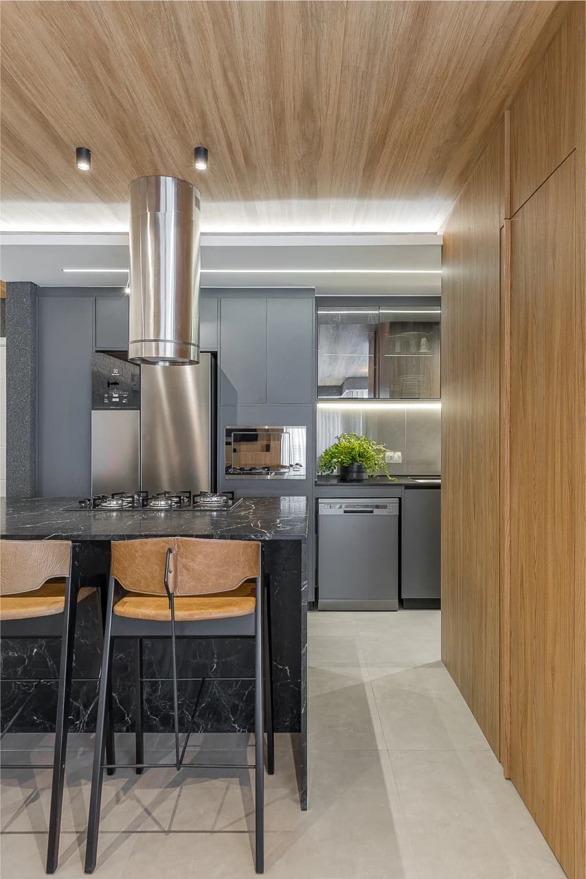 Apartamento RB — interior com Nero Michelangelo e Cristal de Quartzo, imagem 18 de 34