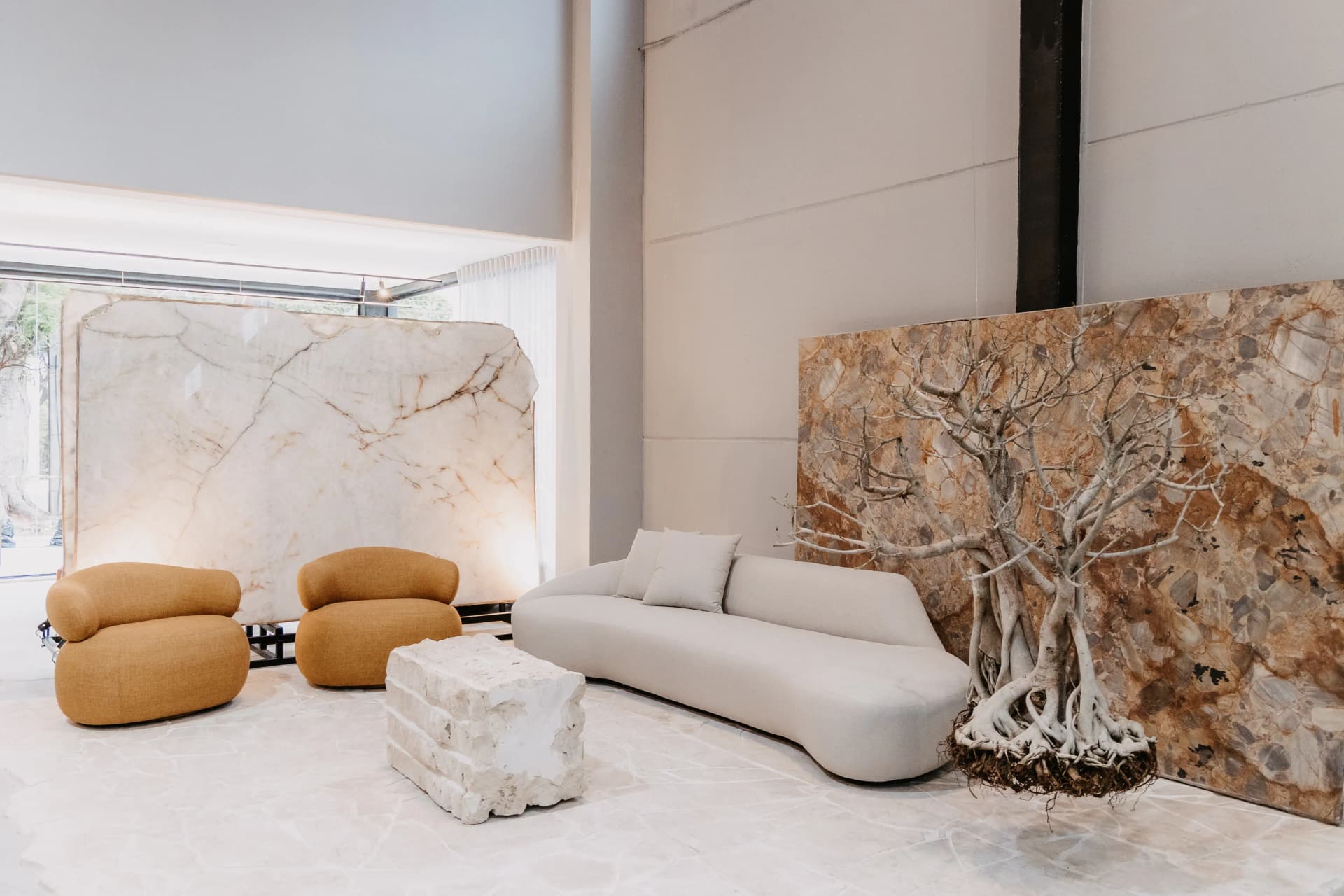 Acabamento em pedra natural